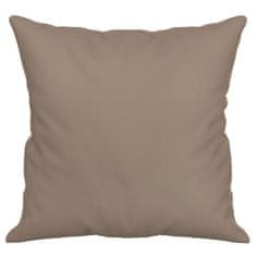 Vidaxl Okrasna blazina 2 kosa taupe 40x40 cm blago iz mikrovlaken