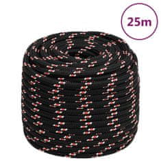 shumee vidaXL Vrv za čoln bela 18 mm 25 m polipropilen
