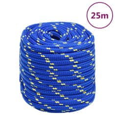 Vidaxl Vrv za čoln moder 18 mm 25 m polipropilen