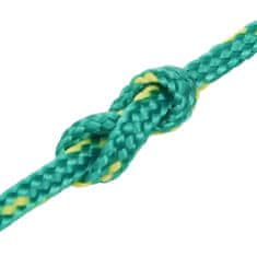 Vidaxl Vrv za čoln zelena 2 mm 25 m polipropilen