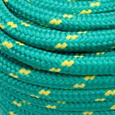 Vidaxl Vrv za čoln zelena 16 mm 25 m polipropilen