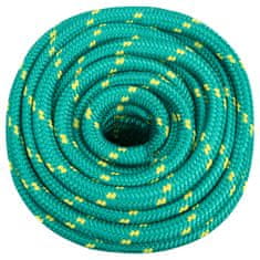 Vidaxl Vrv za čoln zelena 20 mm 25 m polipropilen