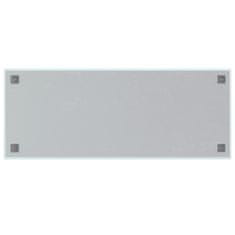 Greatstore Stenska magnetna tabla bela 100x40 cm kaljeno steklo