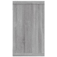 Vidaxl Stenska kockasta polica 4 kosi siva sonoma 80x15x26,5 cm