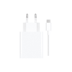 Xiaomi travel charger combo hitri polnilnik usb-a 33w pd + usb kabel - usb type c bel (bhr6039eu)