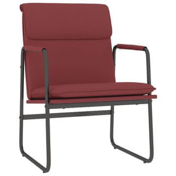 Vidaxl Počivalnik vinsko rdeč 55x64x80 cm umetno usnje