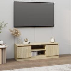 Vidaxl TV omarica z vrati sonoma hrast 102x30x36 cm