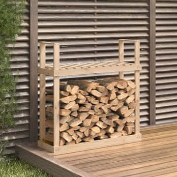 Vidaxl vidaXL Stojalo za drva 110x35x108,5 cm masivni borov les