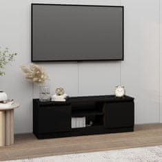 Vidaxl TV omarica z vrati črna 102x30x36 cm