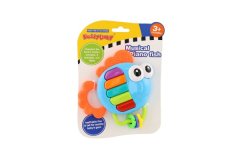 Teddies Hrošček/igračka riba klavir iz plastike 14x14cm na baterije z zvokom, lučko na kartici 3m+