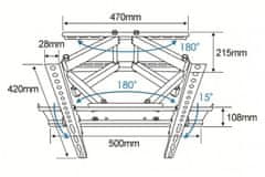 TB Stenski nosilec za televizor TB-43P 26-55", 55 kg VESA 400x400