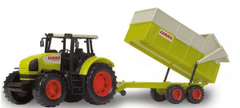 Dickie traktor Claas Ares, s prikolico, 57 cm