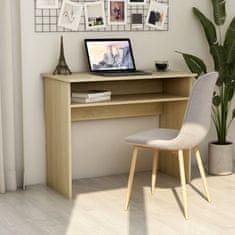 Vidaxl Pisalna miza sonoma hrast 90x50x74 cm iverna plošča