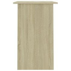 Vidaxl Pisalna miza sonoma hrast 90x50x74 cm iverna plošča