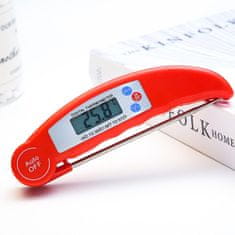 Northix Digitalni termometer za meso - rdeč 