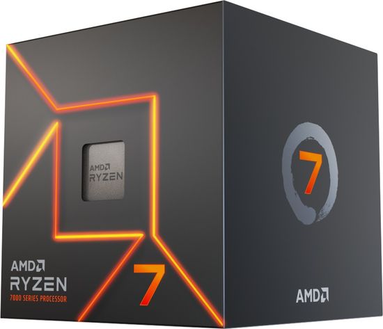 AMD Ryzen 7 7700 procesor, 8 jedrni, 16 niti, 3,8 GHz, 5,3 GHz Boost, Wraith Prism hladilnik (100-100000592BOX)