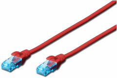 Digitus UTP kabel, CAT.5e, 1m, rdeč (DK-1511-010/R)