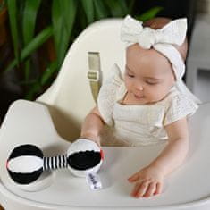 AKUKU Otroška senzorična kontrastna igrača z ropotuljico Chinka