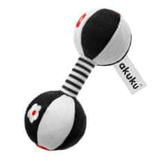 AKUKU Otroška senzorična kontrastna igrača z ropotuljico Chinka