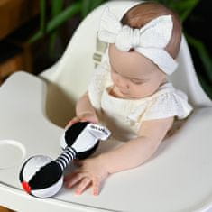 AKUKU Otroška senzorična kontrastna igrača z ropotuljico Chinka