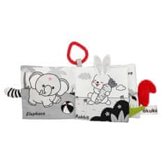 AKUKU Otroška senzorična kontrastna knjiga živali