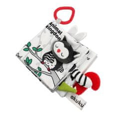 AKUKU Otroška senzorična kontrastna knjiga živali