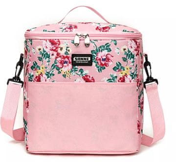 Volino Termo hladilna torba Iko Flowers 11 l - roza
