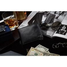 ZAGATTO Moška denarnica z žepom na zadrgo ZG-003-BAR