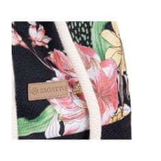 ZAGATTO Ženska torbica Black/Tokio Flowers ZG-605