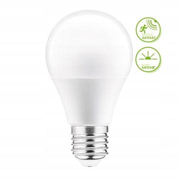 GTV E27 4000K LED žarnica s senzorjem gibanja in mraka