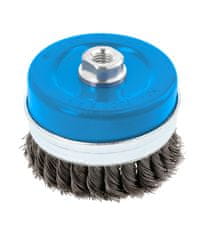Hoegert ŠČETKA LONČASTA, JEKLENA, 0.5mm, PREMER 100mm, ZA KOTNI VRTALNIK M14