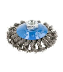 Hoegert ŠČETKA, OKROGLA, JEKLENA 0.3mm, PREMER 100mm, ZA KOTNI VRTALNIK M14