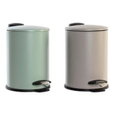 DKD Home Decor Koš za pedala DKD Home Decor Beige Green 3 L Urban (2 enoti)