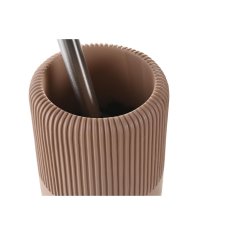 DKD Home Decor WC ščetka DKD Home Decor 11 X 11 X 36,5 CM Cementna terakota Iz nerjavečega jekla