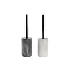 DKD Home Decor WC ščetka DKD Home Decor 9,5 x 9,5 x 38 cm iz nerjavečega jekla, smola (2 enoti)
