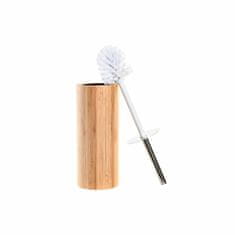 DKD Home Decor WC ščetka DKD Home Decor Silver Natural Metal Bamboo 10 x 10 x 36,8 cm
