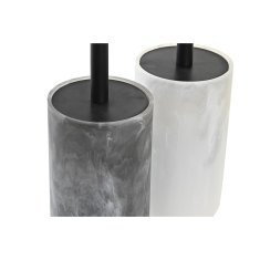 DKD Home Decor WC ščetka DKD Home Decor 9,5 x 9,5 x 38 cm iz nerjavečega jekla, smola (2 enoti)