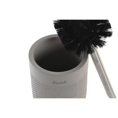 DKD Home Decor WC ščetka DKD Home Decor 10 x 10 x 37 cm siva cementna iz nerjavečega jekla