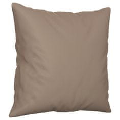 Vidaxl Okrasna blazina 2 kosa taupe 40x40 cm blago iz mikrovlaken