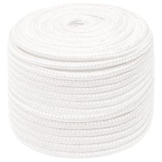 Vidaxl Vrv za čoln popolnoma bela 14 mm 25 m polipropilen
