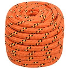 Vidaxl Vrv za čoln oranžna20 mm 25 m polipropilen