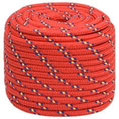 Vidaxl vidaXL Jadralna vrv, rdeča, 16 mm, 25 m, polipropilen