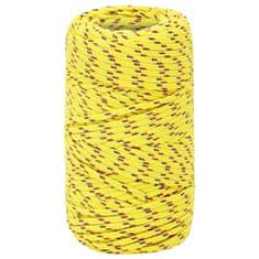 Vidaxl Vrv za čoln rumena 2 mm 50 m polipropilen
