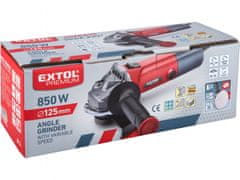 Extol Premium Kotni brusilnik z regulacijo hitrost, 125mm, 850W