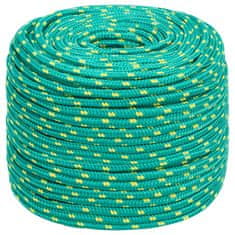 Vidaxl Vrv za čoln zelena 8 mm 500 m polipropilen