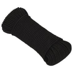 Vidaxl Delovna vrv črna 3 mm 25 m poliester