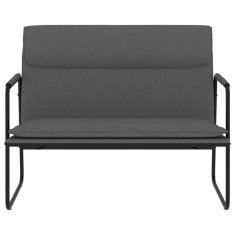 Vidaxl vidaXL Klop, temno siva, 100x64x80 cm, oblazinjena s tkanino