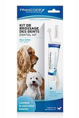 Francodex Dental Kit zobna pasta 70g+zobna ščetka pes