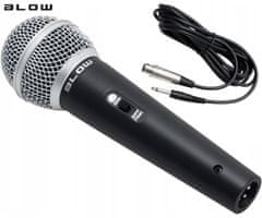 Blow PRM317 žični mikrofon, XLR, JACK 6.3 mono, 5 m kabel, kovina