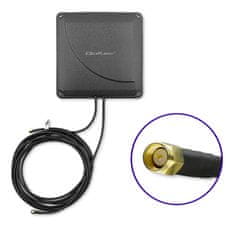 Qoltec Qoltec 4G LTE dvojna MIMO ojačevalna antena | 35 dBi | 50 W | 2x SMA moški